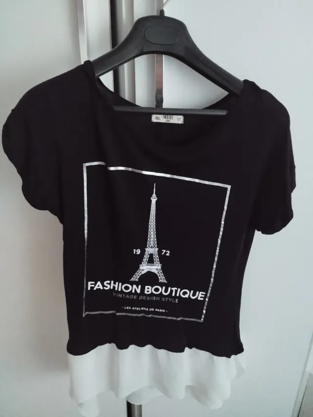 Camiseta Negra INSIDE Talla M París