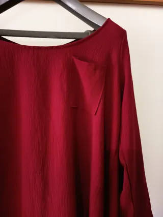Túnica Senhora Manga Comprida Vermelha