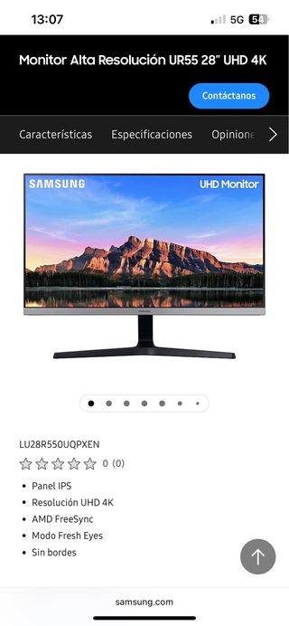Monitor Samsung 28 UHD 4K
