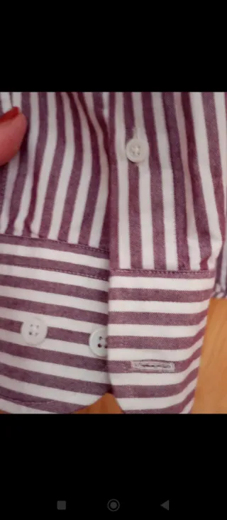 Camisa Massimo Dutti Rayas Talla S