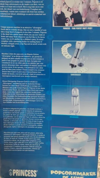 Máquina de palomitas Princess