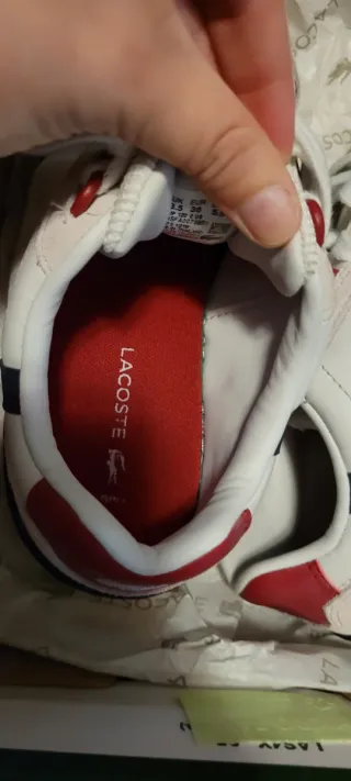 Zapatillas Lacoste Blancas y Azules