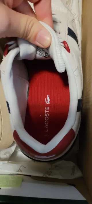 Zapatillas Lacoste Blancas y Azules