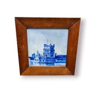 Painel Azulejo Torre de Belém c/ Moldura