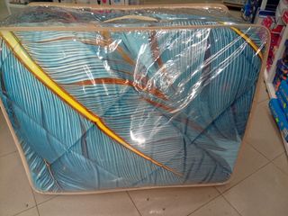 Trapunta Matrimoniale Velluto Piume Blu