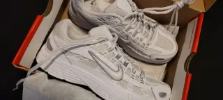 Zapatillas Nike P-6000 Blancas y Plateadas