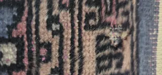 Alfombra oriental hecha a mano 93x63cm