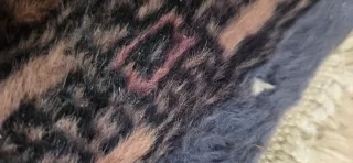 Alfombra oriental hecha a mano 93x63cm