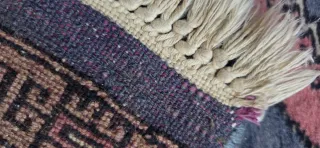 Alfombra oriental hecha a mano 93x63cm