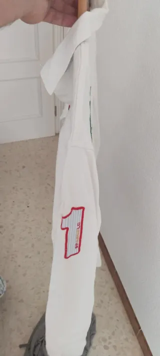 Polo Spagnolo Blanco Manga Larga