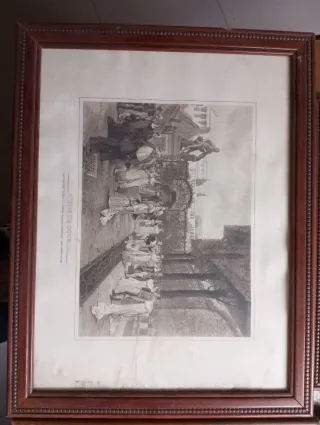 Litografie antiche incorniciate