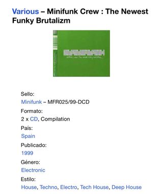 Doble CD Minifunk crew: Brutalizm