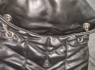 Bolso YSL Negro Piel Acolchado Cadena