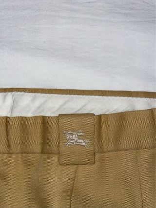 Pantalón Burberry London Ancho Pinzas Beige 50 XL