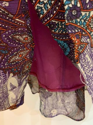 Vestido estampado cashmere morado