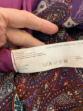 Vestido estampado cashmere morado