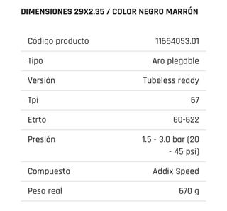 Cubierta Schwalbe Racing Ralph 29x2.35