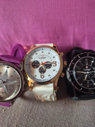 Lote 5 relojes de pulsera Brenatt