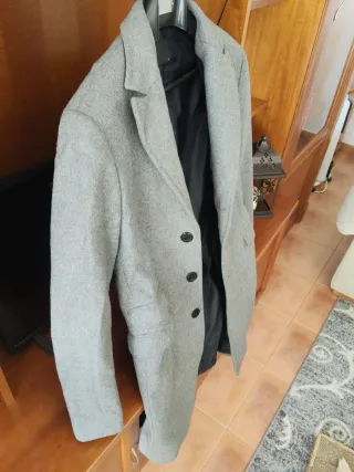 Abrigo lana gris marca Often Talla M