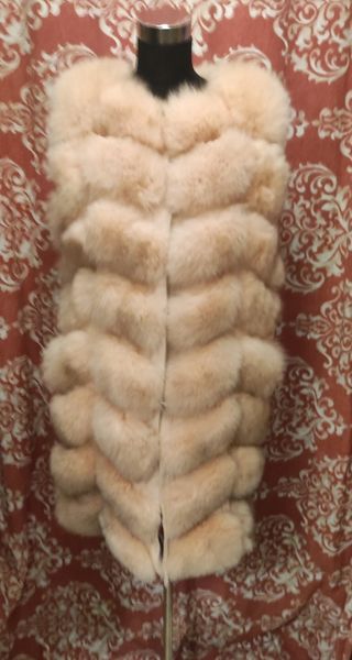 Chaleco zorro rosa empolvado T38