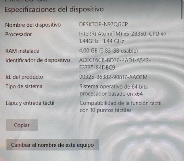 Mini portátil convertible ASUS 10''