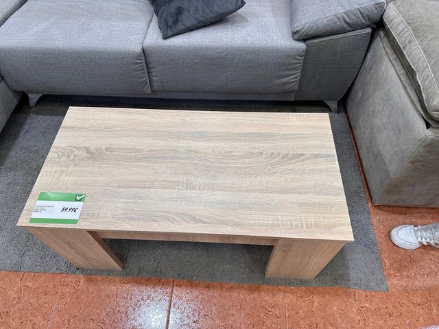 Mesa centro madera con arcón