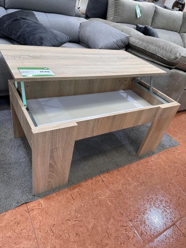 Mesa centro madera con arcón