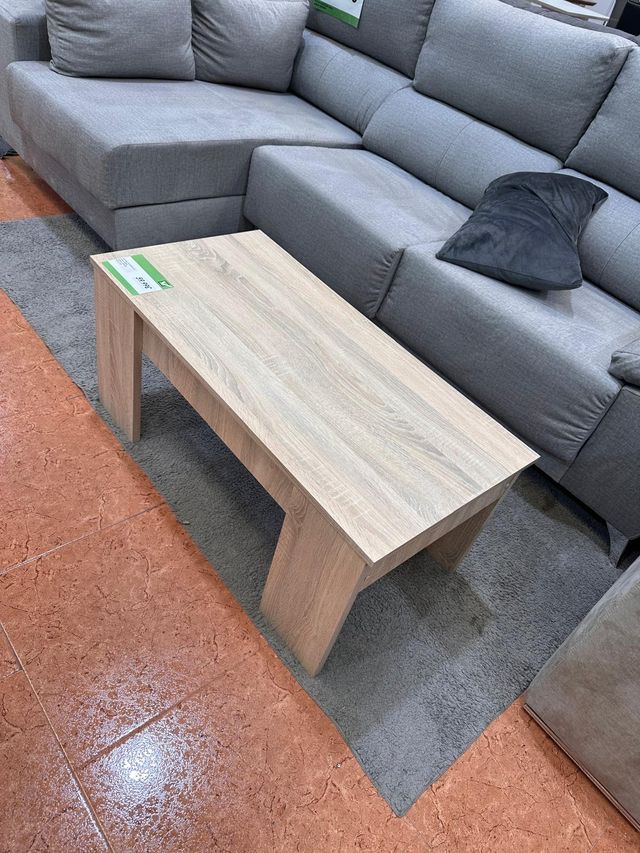 Mesa centro madera con arcón