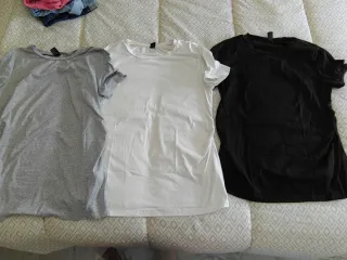 Lote de 8 Pantalones y 3 camisetas premamá.
