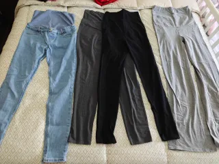 Lote de 8 Pantalones y 3 camisetas premamá.