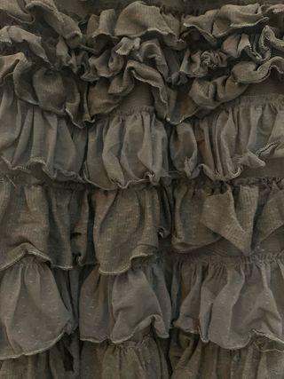 Vestido Mango volantes tul negro