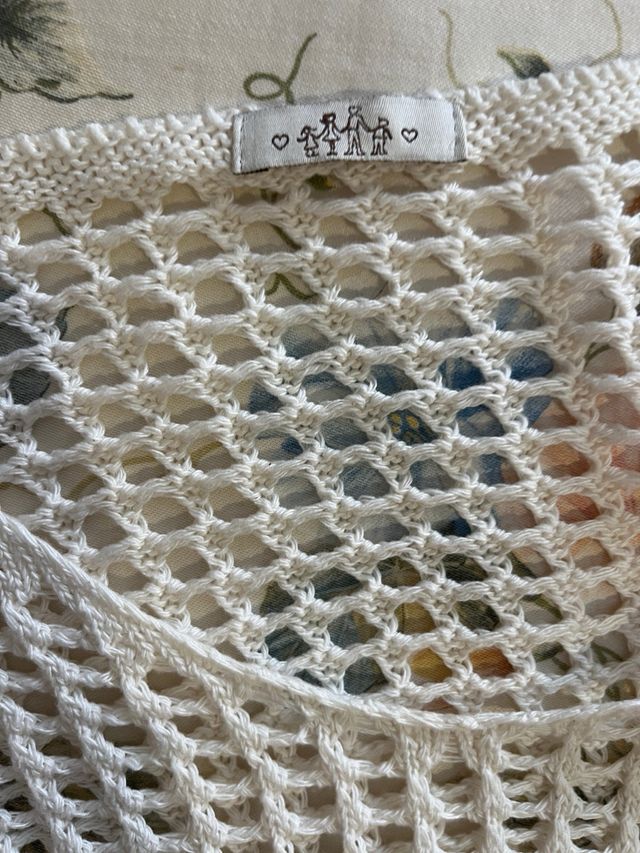 Jersey rejilla verano crudo talla única