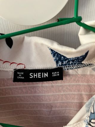 Camisa SHEIN Estampado Anclas y Estrellas Talla M