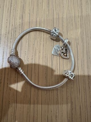 Pulsera Pandora Cierre Corazón Charm