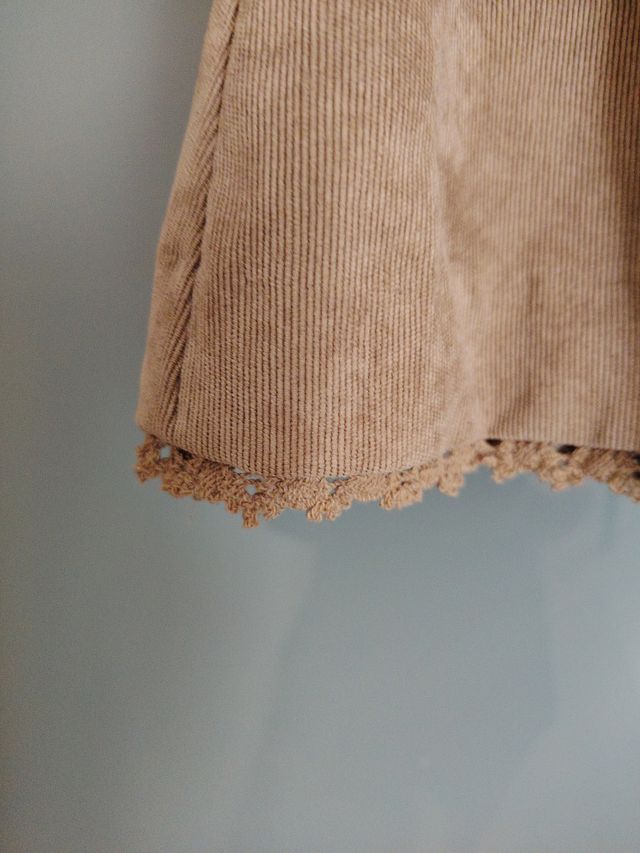 Vestido de pana corto beige 3- 4 años