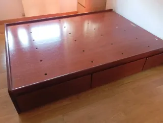 Cama 135x180cm con 6 cajones