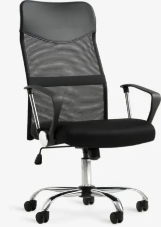 Silla de oficina ergonómica negra