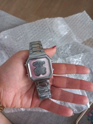 Reloj Tous Rosa y Plateado