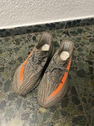 Adidas Yeezy 350 Gris y Naranja