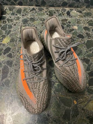 Adidas Yeezy 350 Gris y Naranja