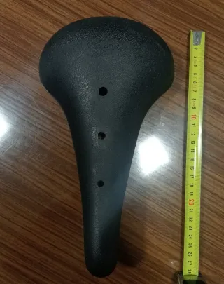 Sillín de bicicleta clásico negro