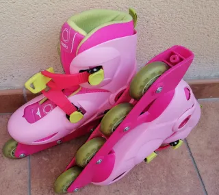 Patines Oxelo Niña Talla 32-34 Rosa