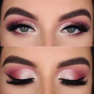 Maquillaje Ojos Marrón y Dorado
