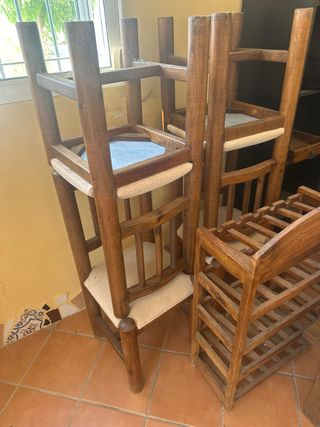 Mobile soggiorno rustico in legno e vetro