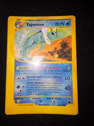 Carte Pokémon Vaporeon Skyridge 33/144