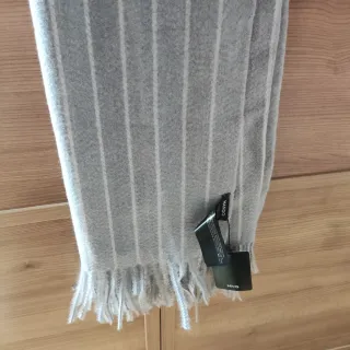 Bufanda Mango Gris Rayas