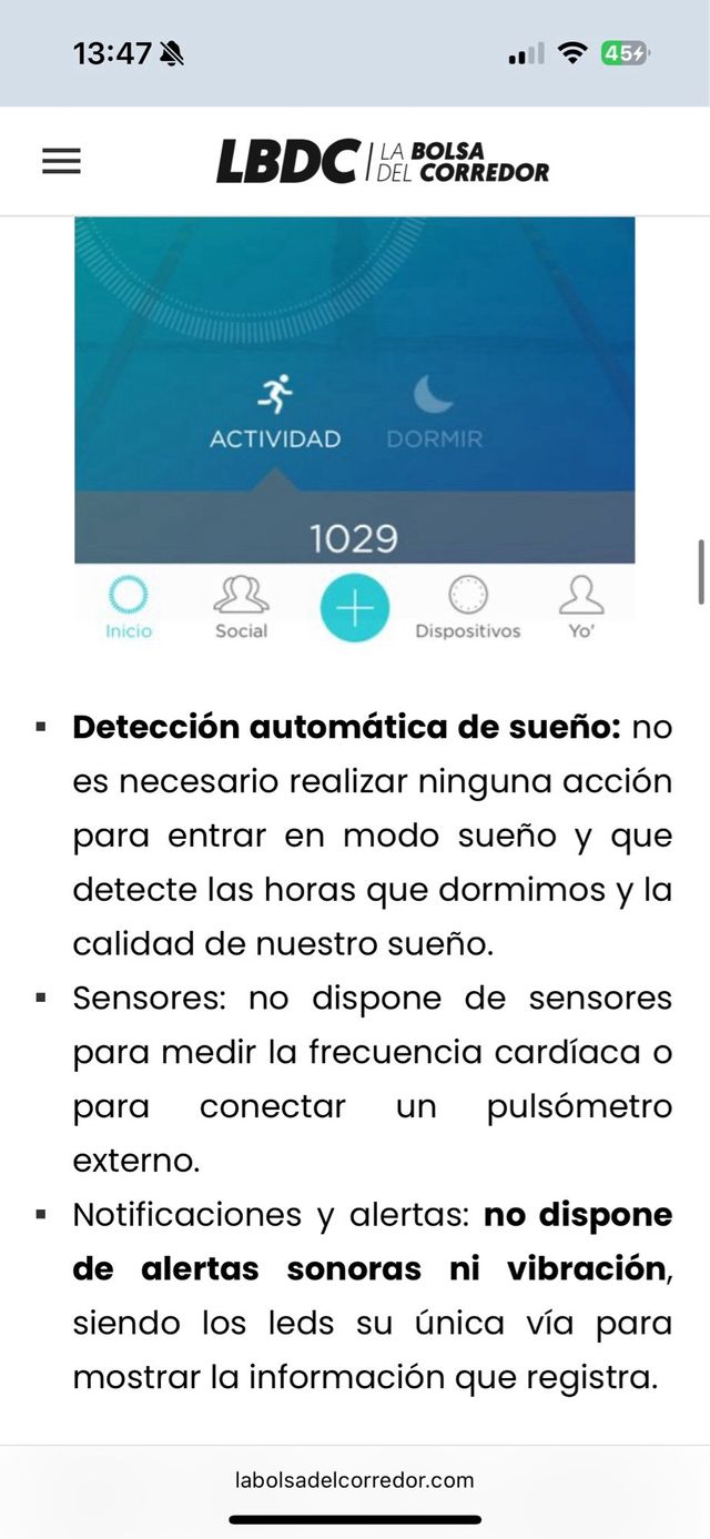 Pulsera Misfit Shine Speedo Natación