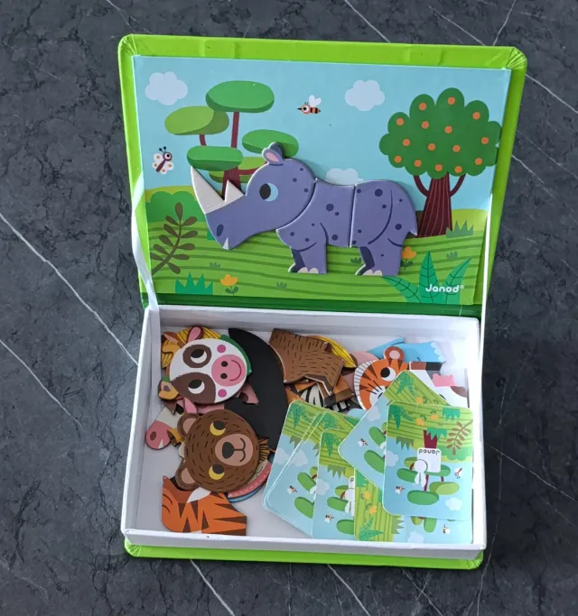 Juego de imanes Janod Magnéti'book Animales