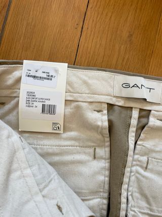 Pantalón Chino GANT Beige Talla 31/34