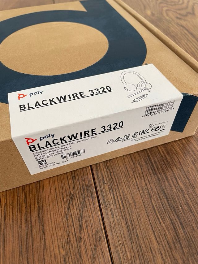 Auriculares Poly Blackwire 3320 USB-A